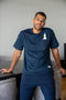 Men summer pajama set Duck T-shirt + Dark Blue Pants